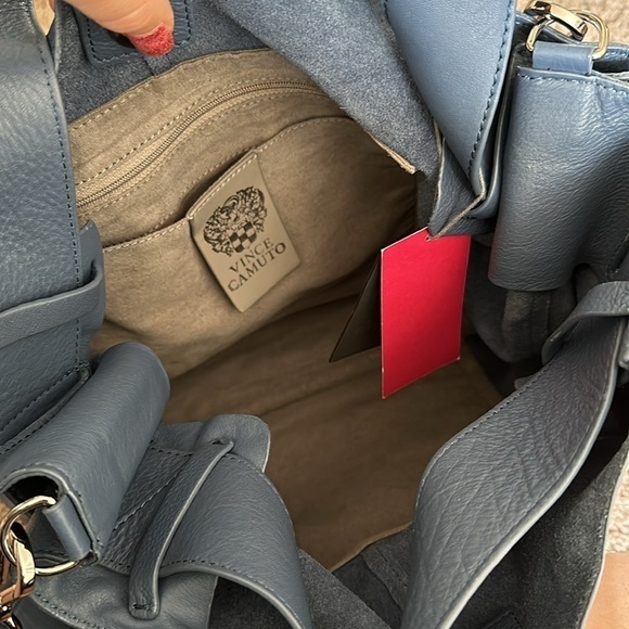 Vince Camuto, genuine leather blue Crossbody/shoulder bag - Picture 11 of 16